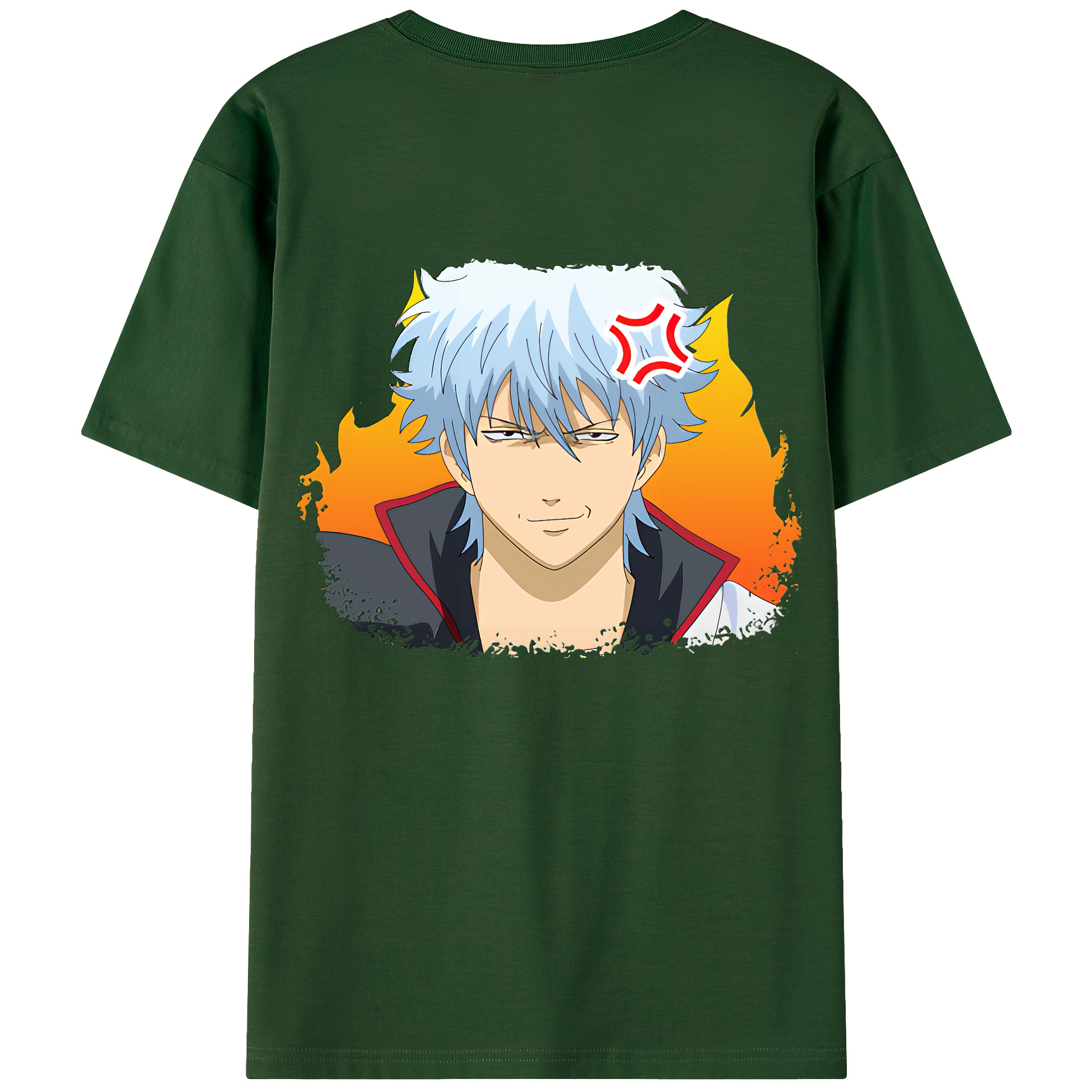 （画像用） ぎんたま 坂田銀時（さかたぎんとき） 神楽 志村新八（しむら しんぱち） GINTAMA Sakata Gintoki Kagura Shimura Shinpachi 綿100％半袖Tシャツ（背面プリント）